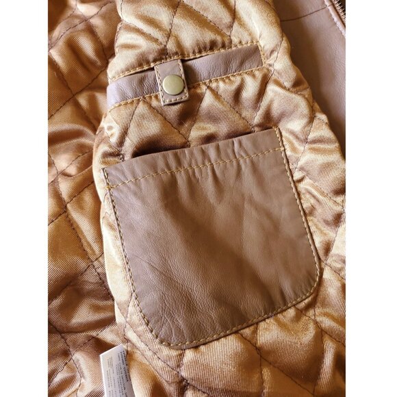 ROCHAS Paris Brown Leather Bomber Jacket - XL - Picture 8 of 10